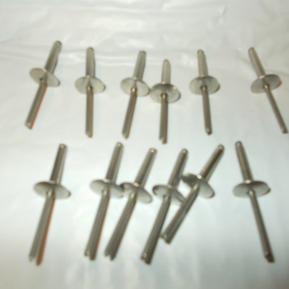 Large Flange Pop Rivets 3/16" x 3/4" STAINLESS STEEL Fastenere LOT OF 12 - Picture 2 of 6